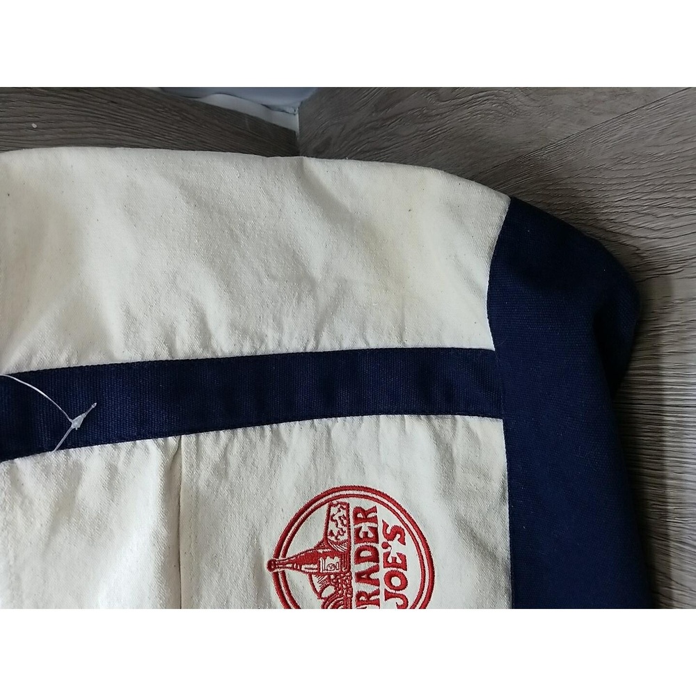 Trader Joe's Canvas Tote Bag Heavy Duty Grocery Sack Reusable Eco Friendly - Picture 3 of 10